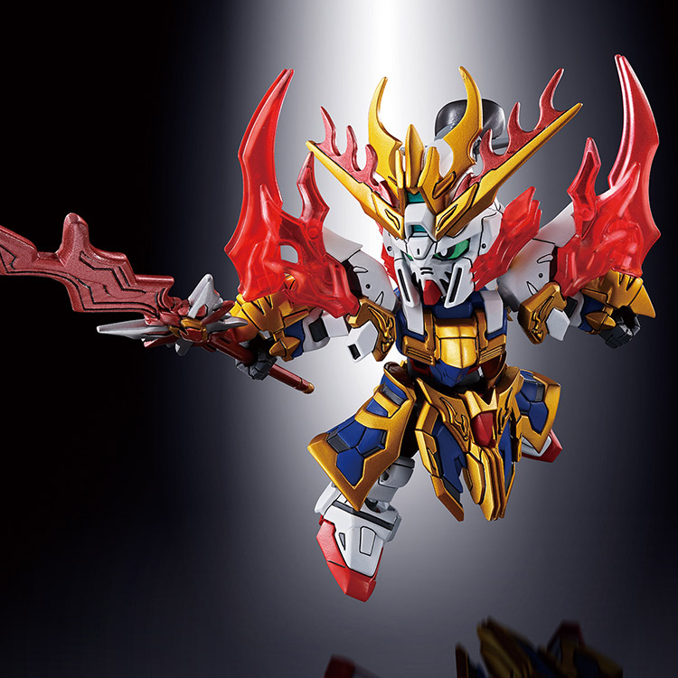 Bandai Model kit Gunpla Gundam SD Sangoku Sokets Zhang Fei Gundam God