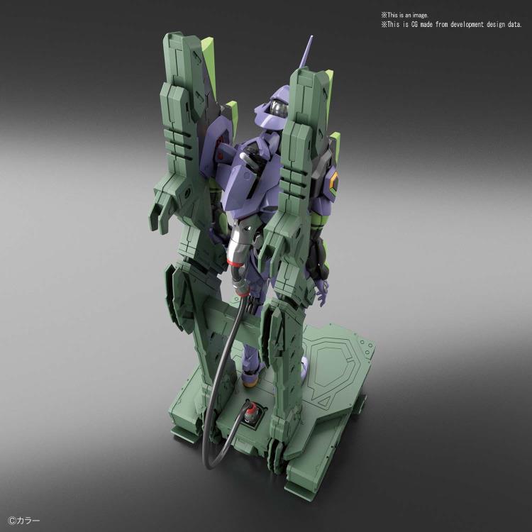 BANDAI RG Evangelion Eva Unit 01 &amp; Transport Set 1/144 17 cm Model Kit