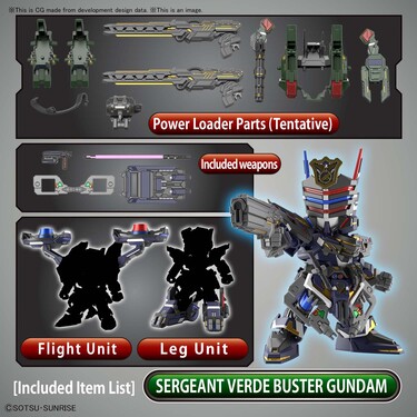 BANDAI Sgt Verde Bust Gundam SDW Heroes Gunpla 7 Cm Model Kit