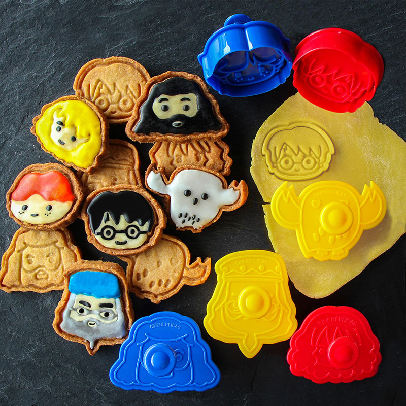 CINEREPLICAS - Harry Potter Kawaii Cookie Cutters Set 5 cm Stampo per Biscotti