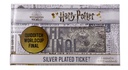 FANATTIK Harry Potter Replica Quidditch World Cup Ticket Silver Plated Replica