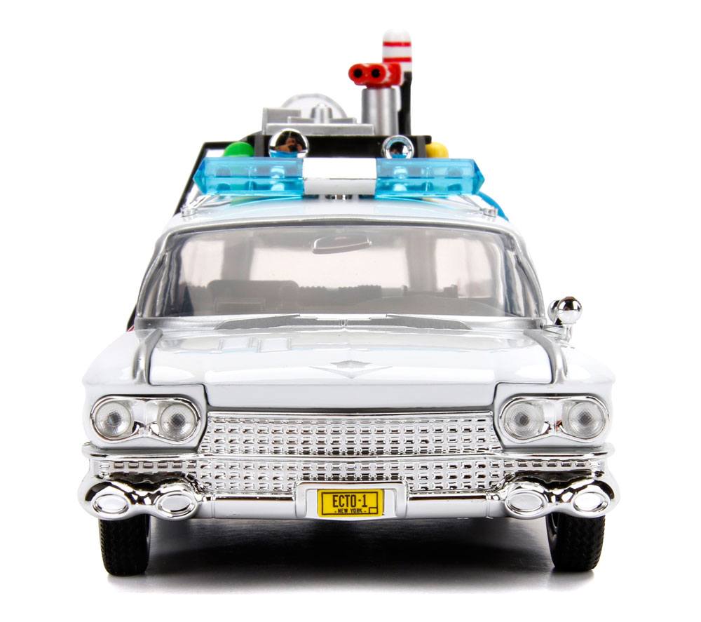 JADA TOYS Hollywood Rides Ghostbusters Ecto-1 1959 Cadillac 1/24 Figure