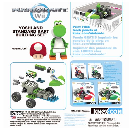 K'NEX - Mario Kart Wii - Set di Montaggio Yoshi Kart