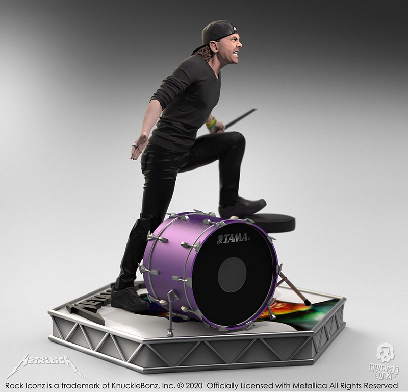 KNUCKLEBONZ Lars Ulrich Metallica Rock Iconz 22 cm Statua