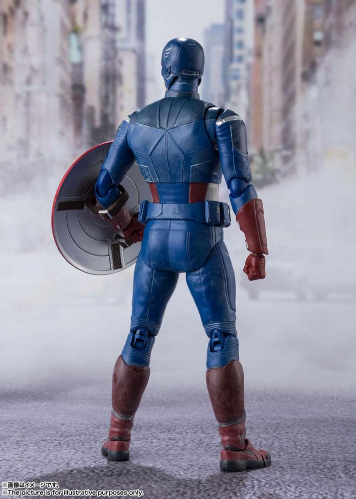 BANDAI Captain America Avengers Assemble Edition SH Figuarts 15 cm Action Figure