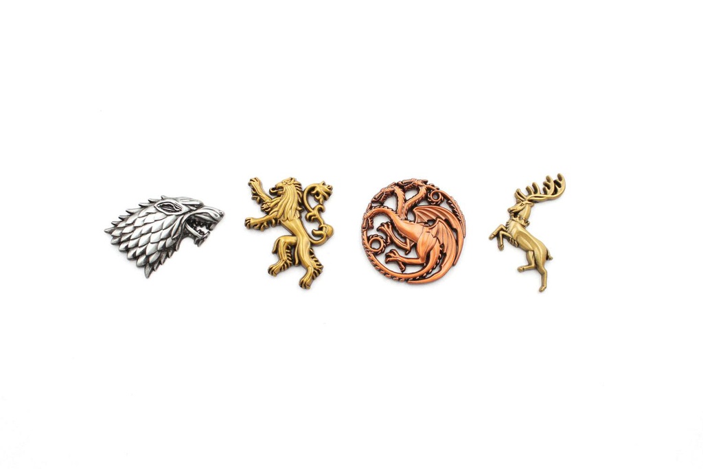 KOYO Game of Thrones 4-Pack Pin Badges Main Houses Spille