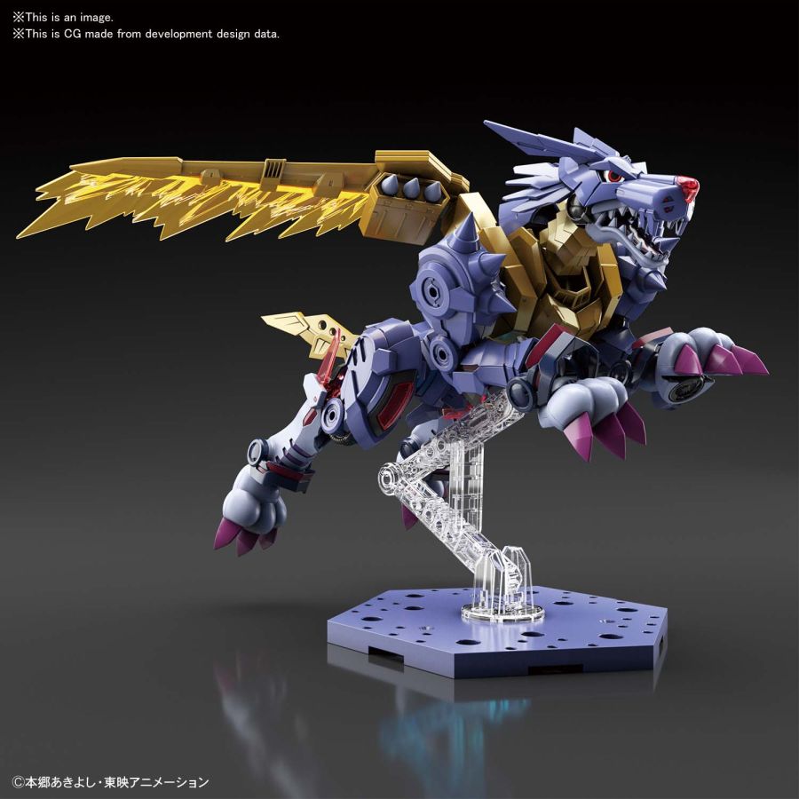 BANDAI Digimon MetalGarurumon Amplified Version Figure Rise Standard 17 cm Model Kit