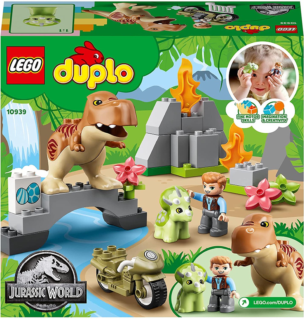 Lego DUPLO Jurassic World Fuga del T.rex e del Triceratopo  10939