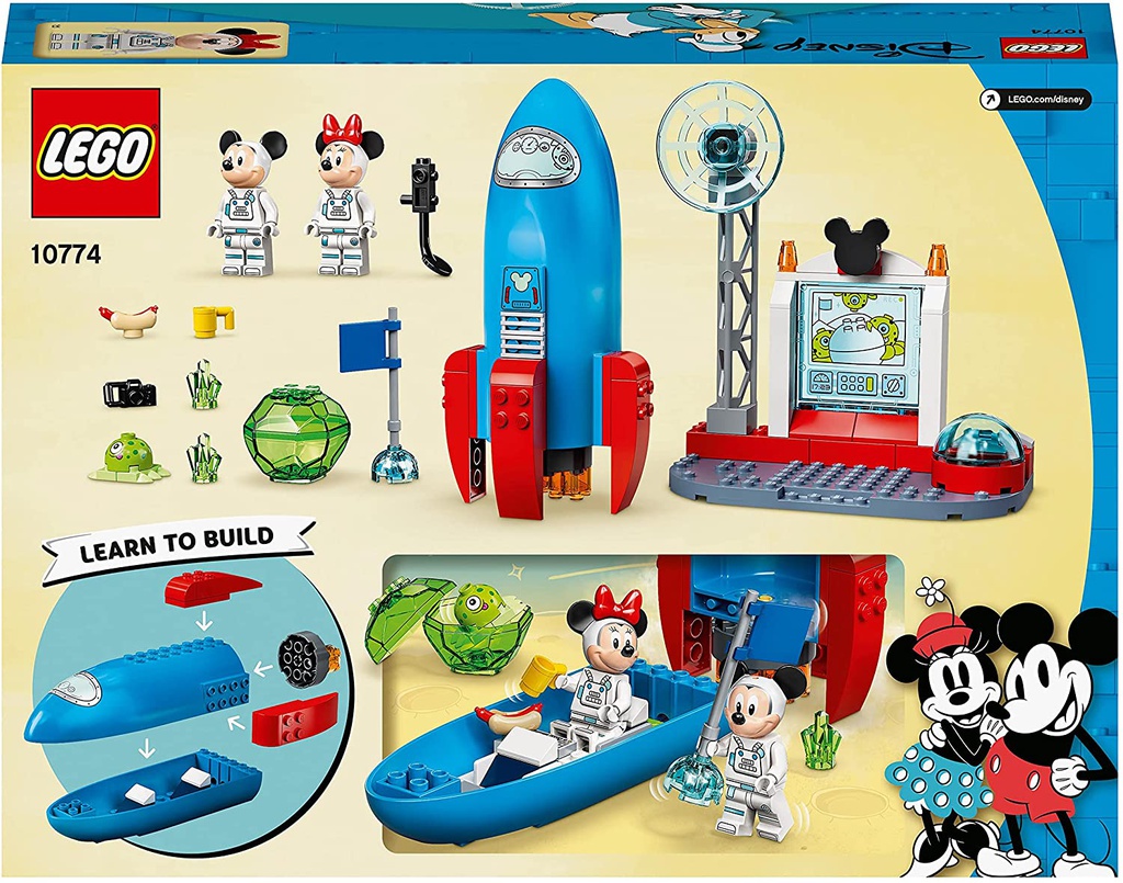 Lego Mickey and Friends Il razzo spaziale di Topolino e Minnie 10774