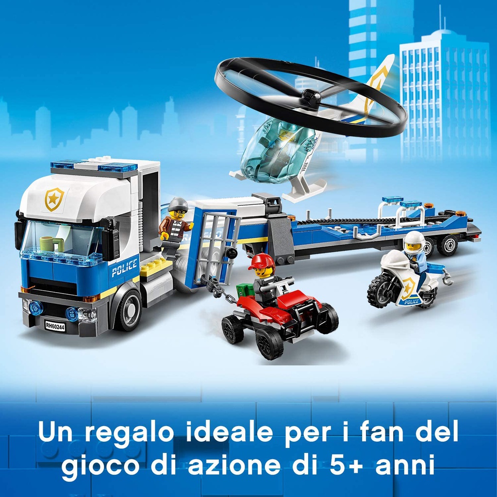 LEGO Trasportatore di Elicotteri della Polizia LEGO City Police 60244