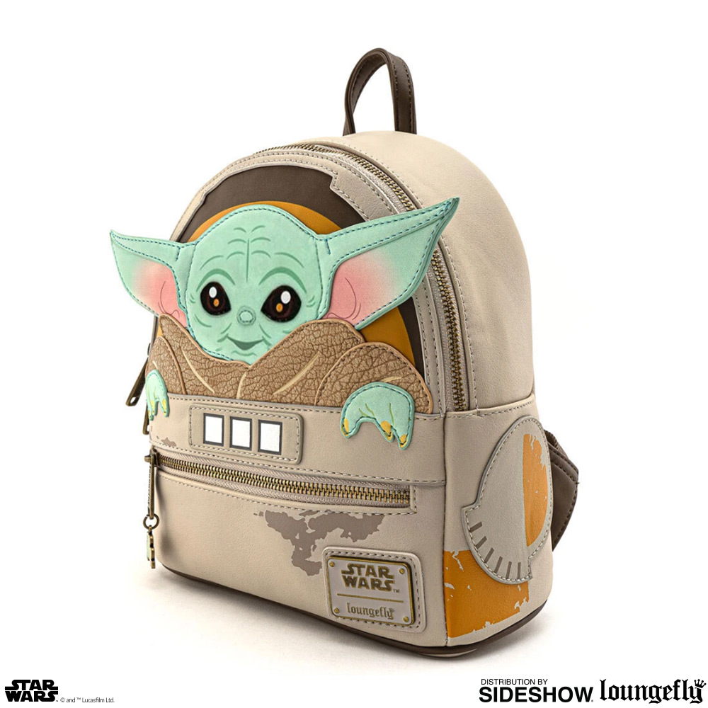 LOUNGEFLY Star Wars The Child Cradle Mini Backpack Zaino