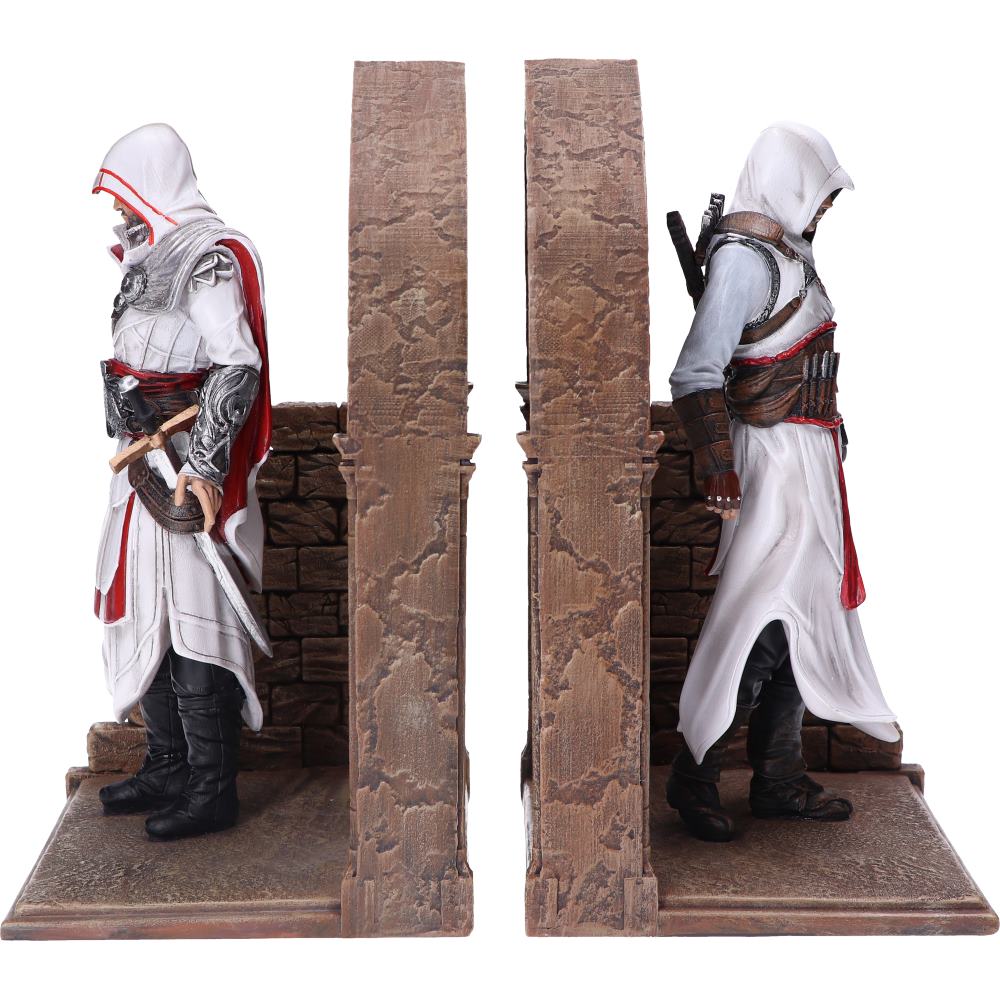 NEMESIS Fermalibri Assassin's Creed Ezio e Altair BookEnd 24 cm Resina Dipinta a Mano