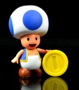 NINTENDO - 10 cm Limited Articulation Wave 2 - Super Mario Bros - Blue Toad Action Figure