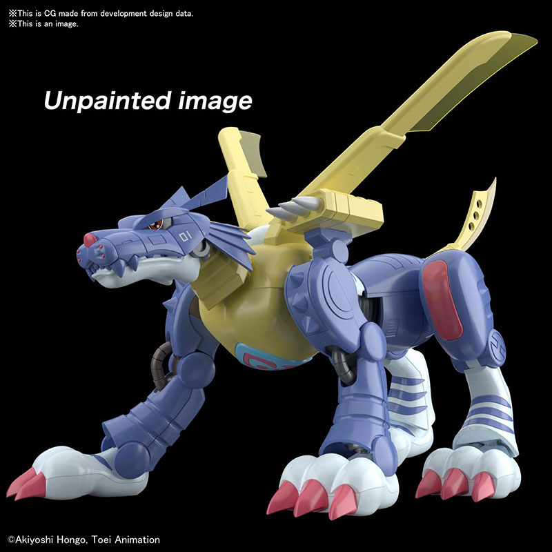 BANDAI Metalgarurumon Digimon Figure Rise 12 Cm Model Kit