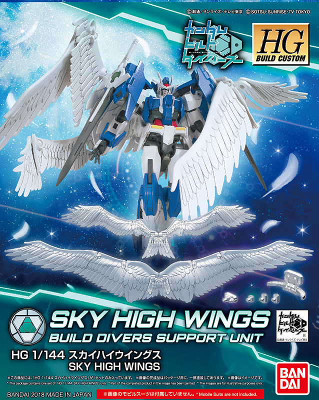 BANDAI Model Kit Gunpla Gundam HGBC Skyhigh Wings 1/144