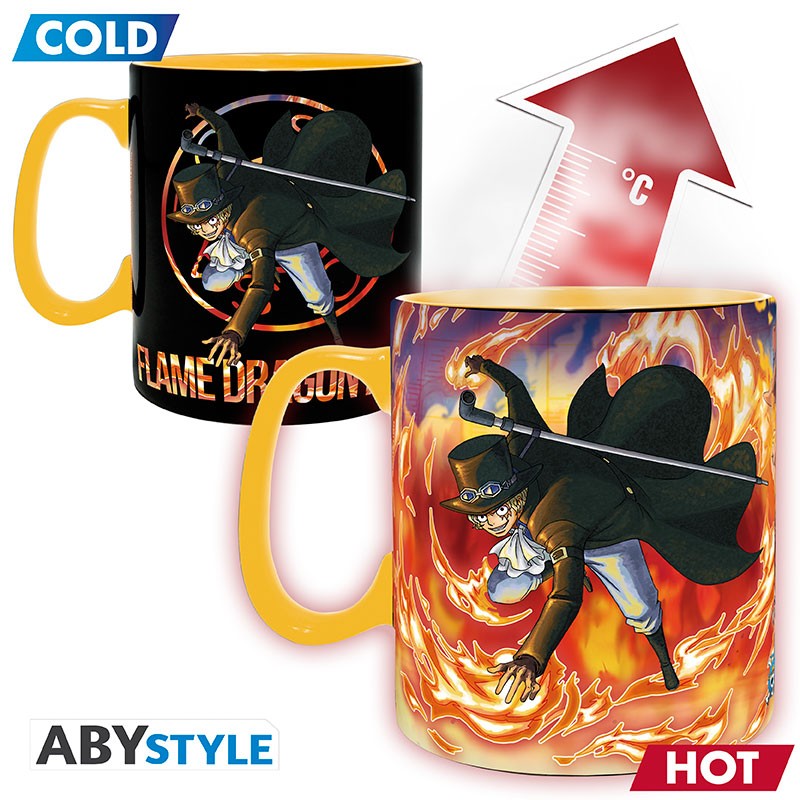 ABYstyle Luffy &amp; Sabo One Piece Tazza Termosensibile