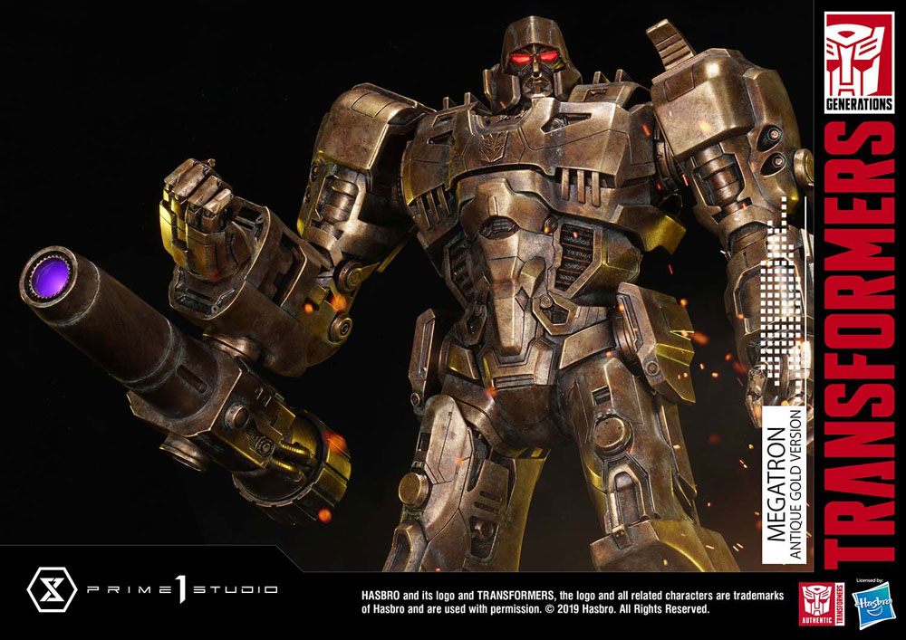 Transformers Statua Megatron Gold 60 Cm PRIME 1 STUDIO