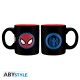 ABYstyle - MARVEL - Pck Glass 29cl + Keyring + Mini Mug &quot;Marvel Spider-man&quot;