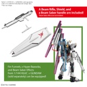 BANDAI Model Kit Gunpla EG Gundam Nu 1/144