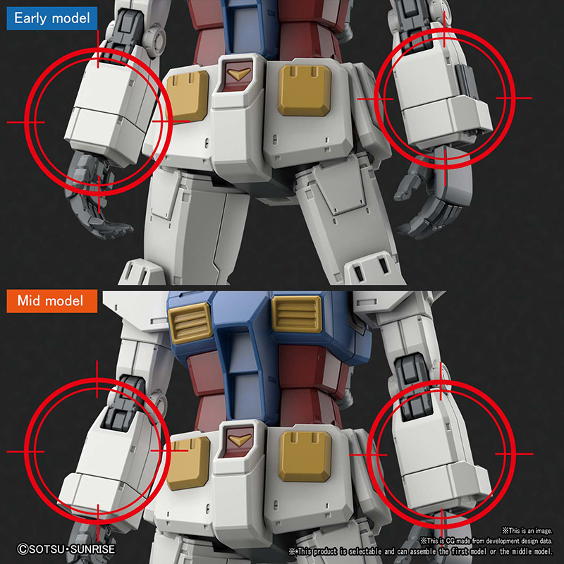 Bandai Model kit Gunpla Gundam HG Gundam RX-78-02 Origin 1/144