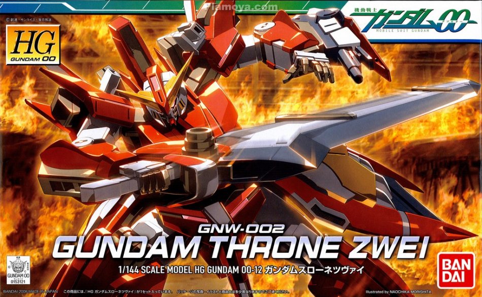 BANDAI Model Kit Gunpla Gundam HG Throne Zwei 1/144