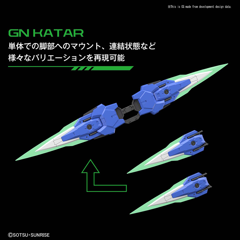 Bandai Model kit Gunpla Gundam PG Gundam 00 Seven Sword G 1/60 25 cm