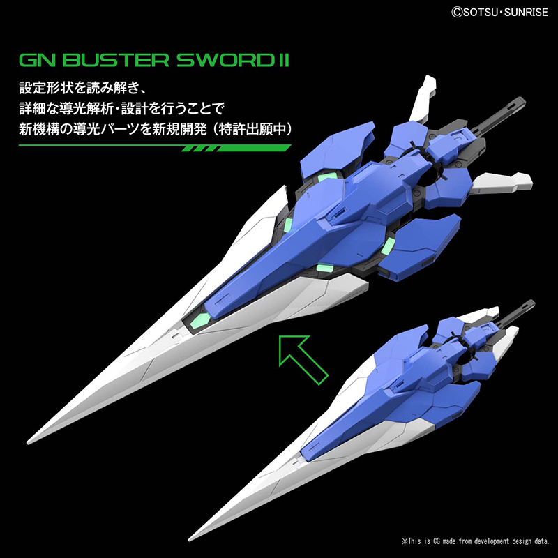 Bandai Model kit Gunpla Gundam PG Gundam 00 Seven Sword G 1/60 25 cm