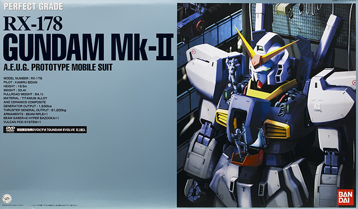 BANDAI Model Kit Gunpla Gundam PG RX-178 MK-II AEUG White 1/60