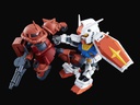 Bandai Model kit Gunpla Gundam SD Gundam RX-78-2 &amp; MS-06S Zaku II Set