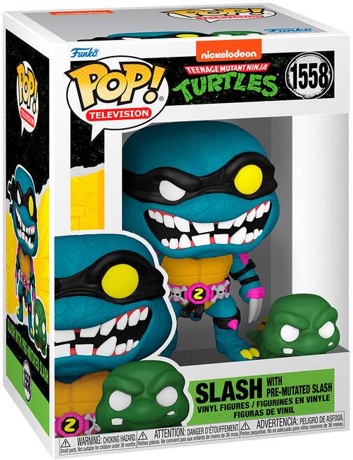 Funko Pop! Teenage Mutant Ninja Turtles - Slash And Pre Mutated Slash (9 cm)