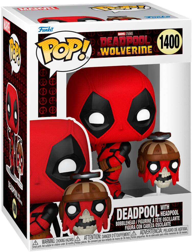 Funko Pop! Deadpool And Wolverine - Deadpool With Headpool (9 cm)