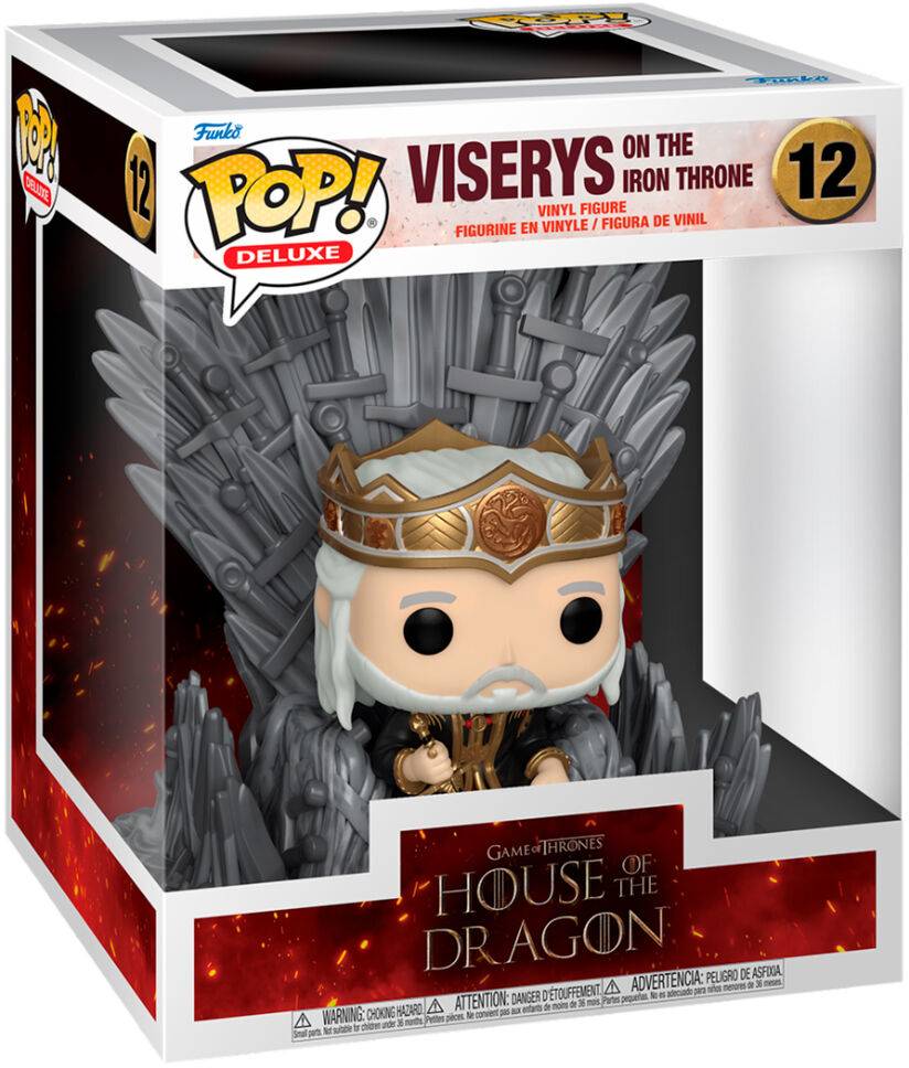 Funko Pop! Deluxe House Of The Dragon - Viserys On The Iron Throne (9 cm)