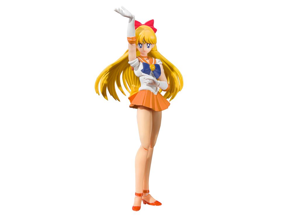 BANDAI Sailor Moon Sailor Venus Animation Color Edition S.H. Figuarts 14 cm Action Figure