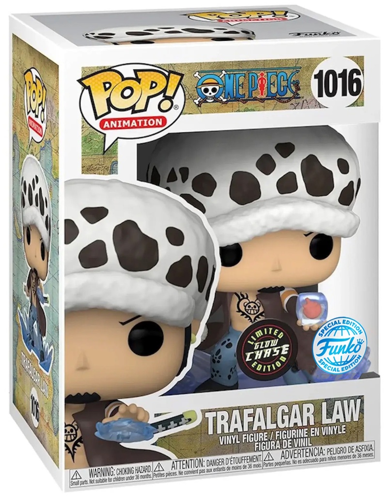 Funko Pop! One Piece - Trafalgar Law (Glow Chase, 9 cm)