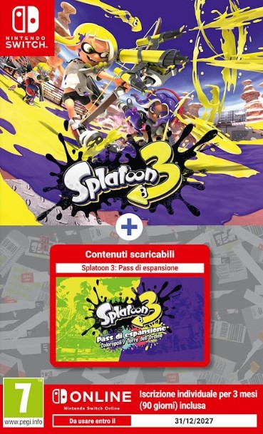 Splatoon 3 + Pass Espansione + 3 Mesi Nintendo Switch Online