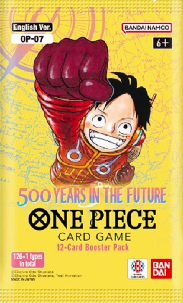 Carte One Piece - OP-07 500 Years In The Future (Busta 12 Carte, EN)