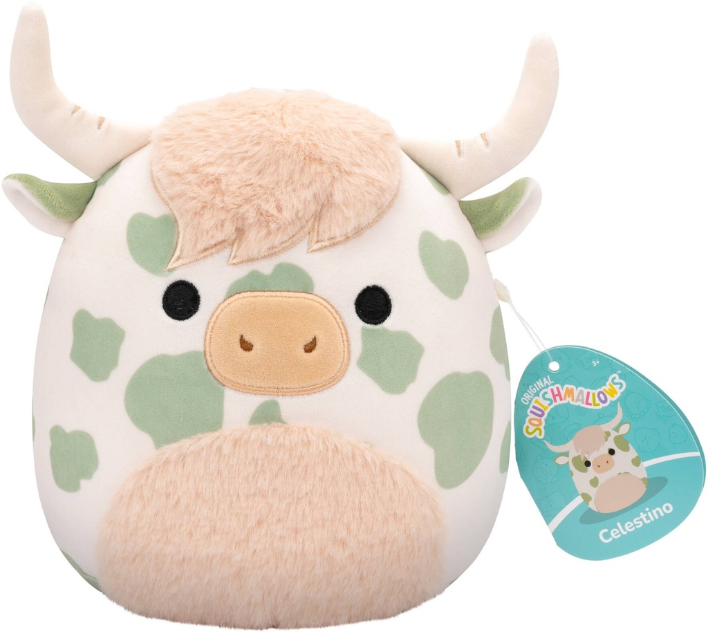 Peluche Squishmallows - Celestino La Mucca Maculata (20 cm)