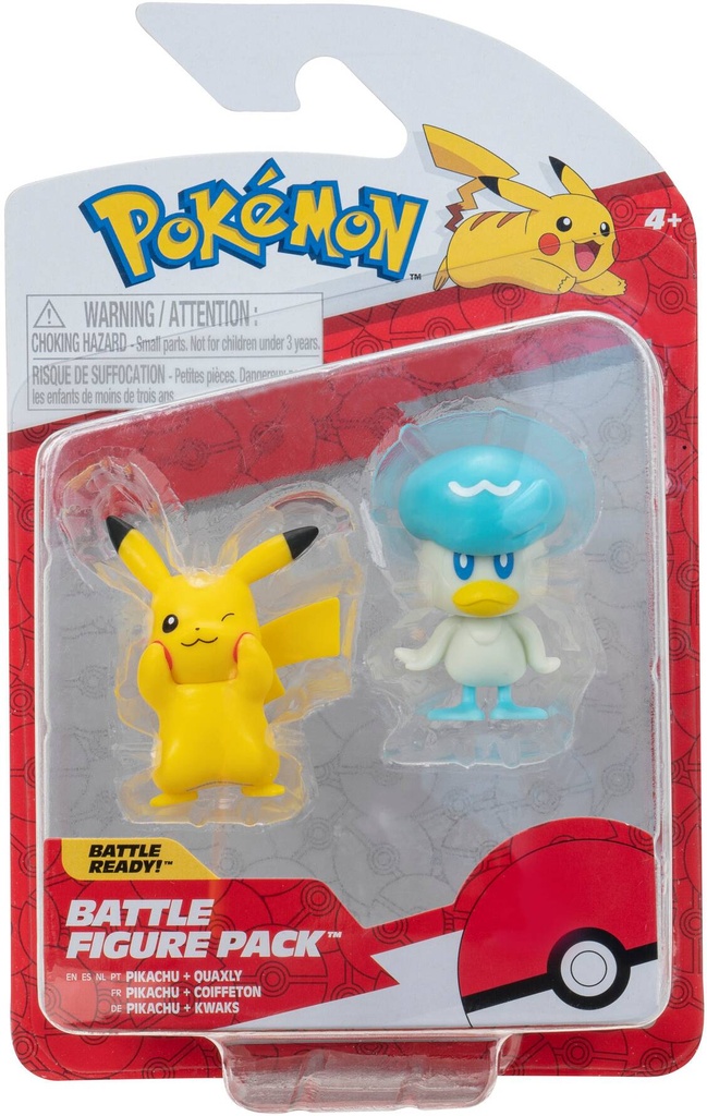 Pokemon Battle Figure - Quaxley & Pikachu (5 cm)