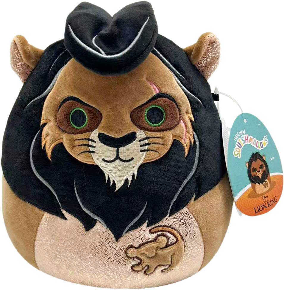 Peluche Squishmallows Disney Lion King - Scar (25 cm)