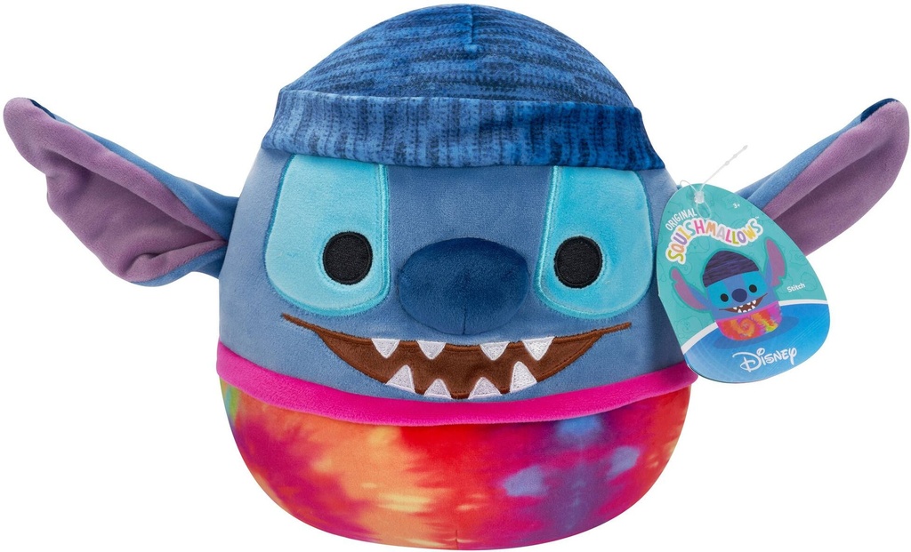 Peluche Squishmallows Disney - Stitch con berretto (25 cm)