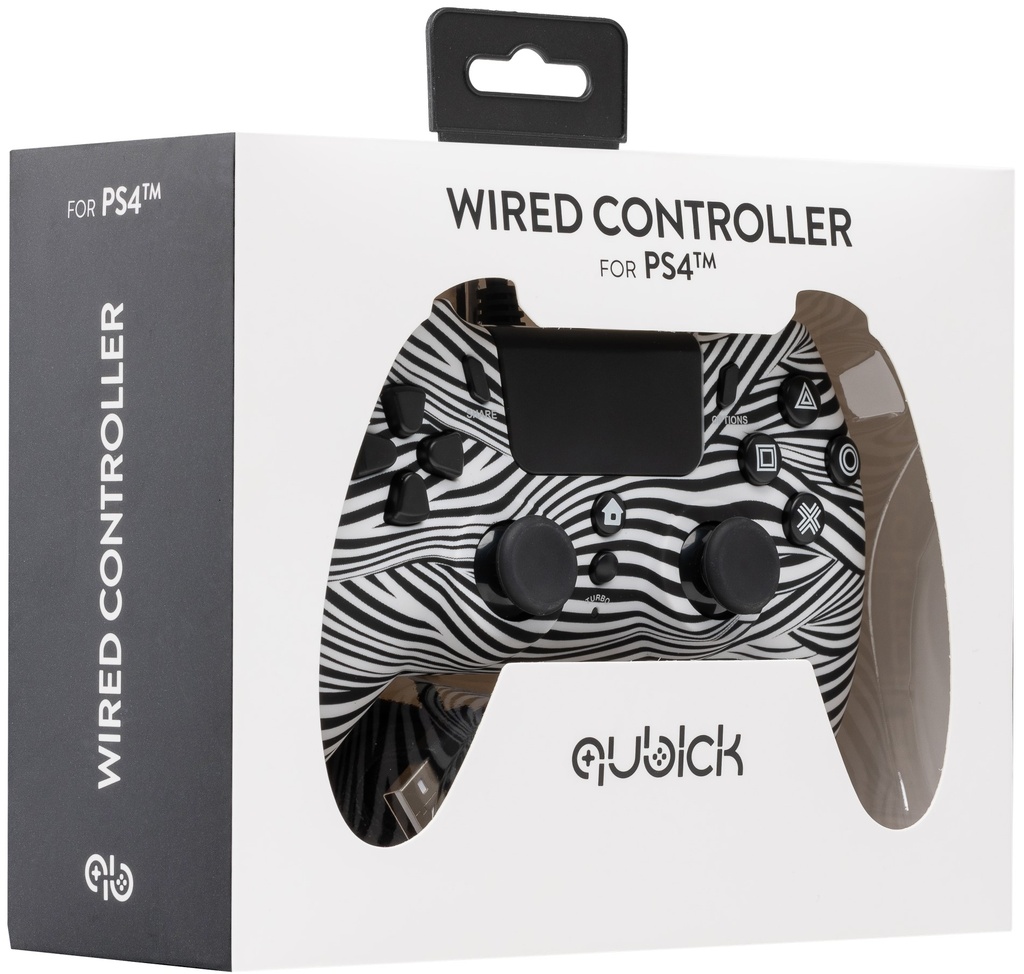 Wired Controller Nero Bianco 2.0 (PS4)