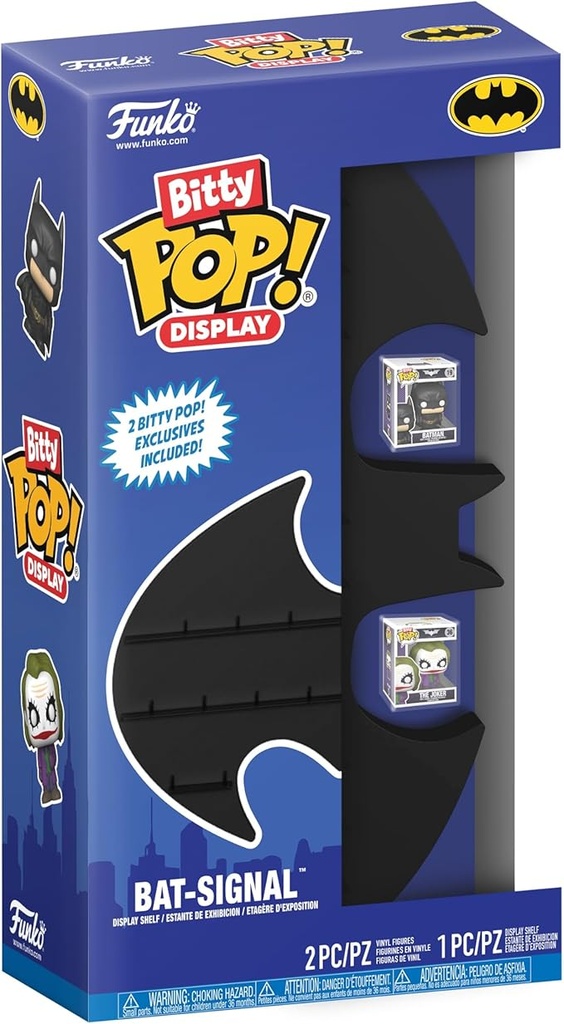 Bitty Pop! Display Batman - Bat-Signal (Display, Batman E Joker)