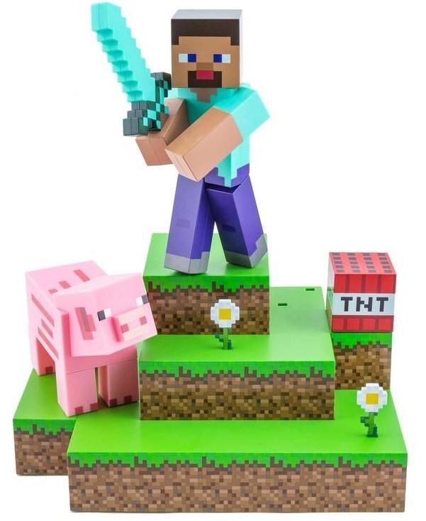 Lampada Minecraft - Steve Diorama