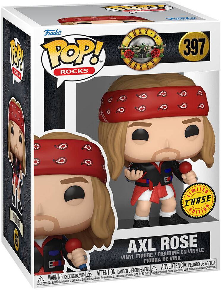 Funko Pop! Guns N Roses - Axl Rose (Chase Edition, 9 cm)