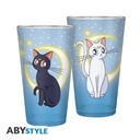 Bicchiere Sailor Moon - Luna & Artemis (400 ml)