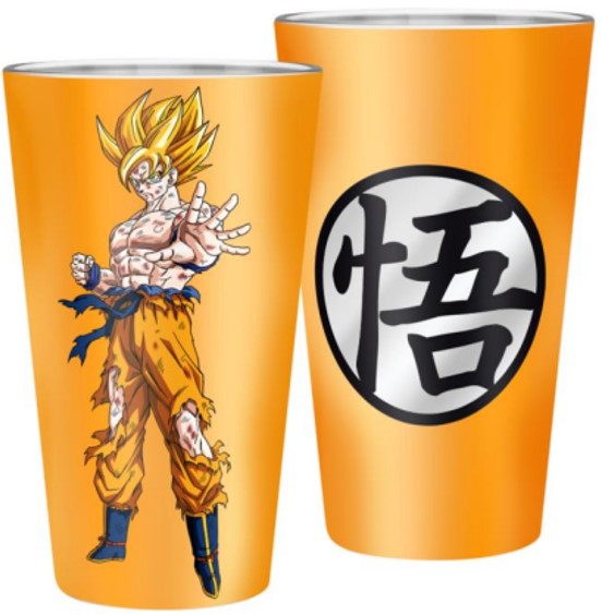 Bicchiere Dragon Ball -  Goku Super Saiyan (400 ml)