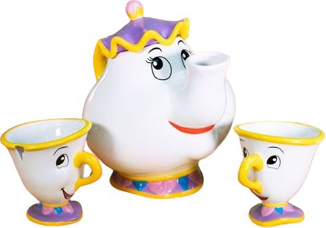 Set Da Te' Disney Beauty And The Beast - Mrs. Potts And Chip