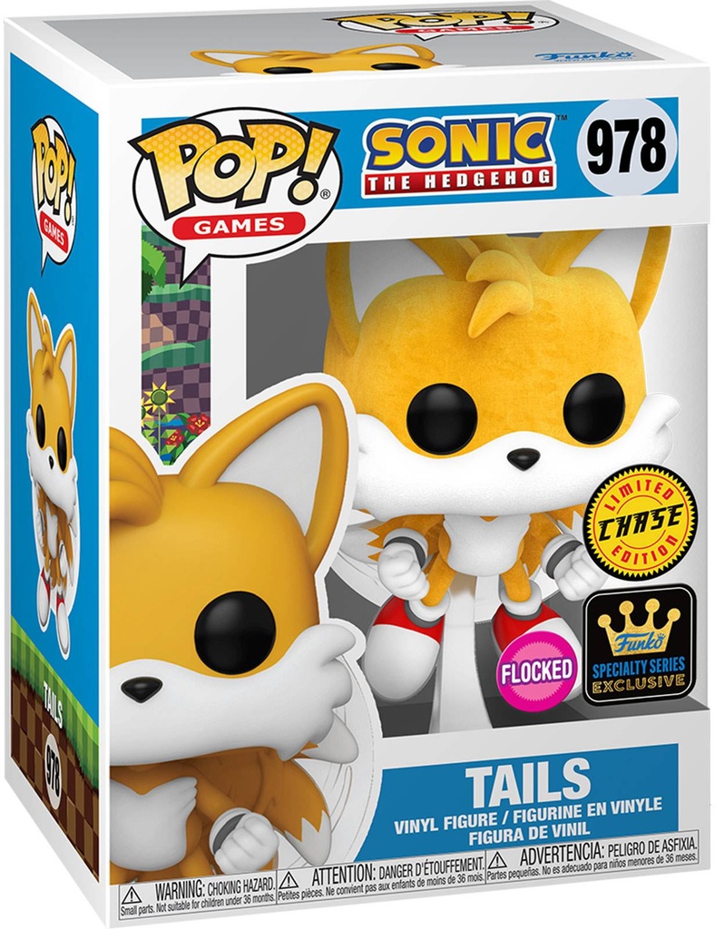 Funko Pop! Sonic The Hedgehog - Tails (Chase Edition, 9 cm)