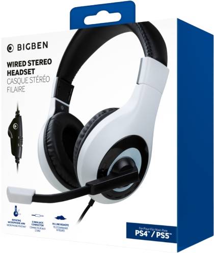 Cuffie Wired Stereo Headset (Bianca, PS4, PS5)