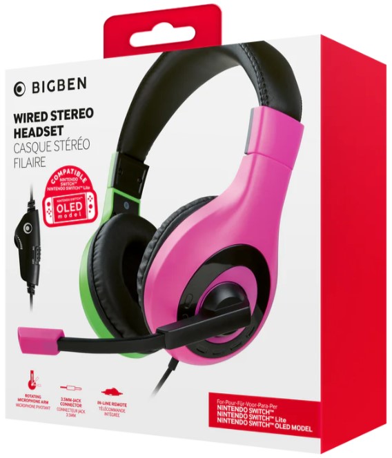 Cuffie Wired Stereo Headset (Viola E Verde, Switch, Oled, Lite)